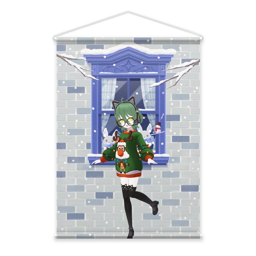 【な ぎ さ 。】12月冬コーデ-タペストリー-G0308