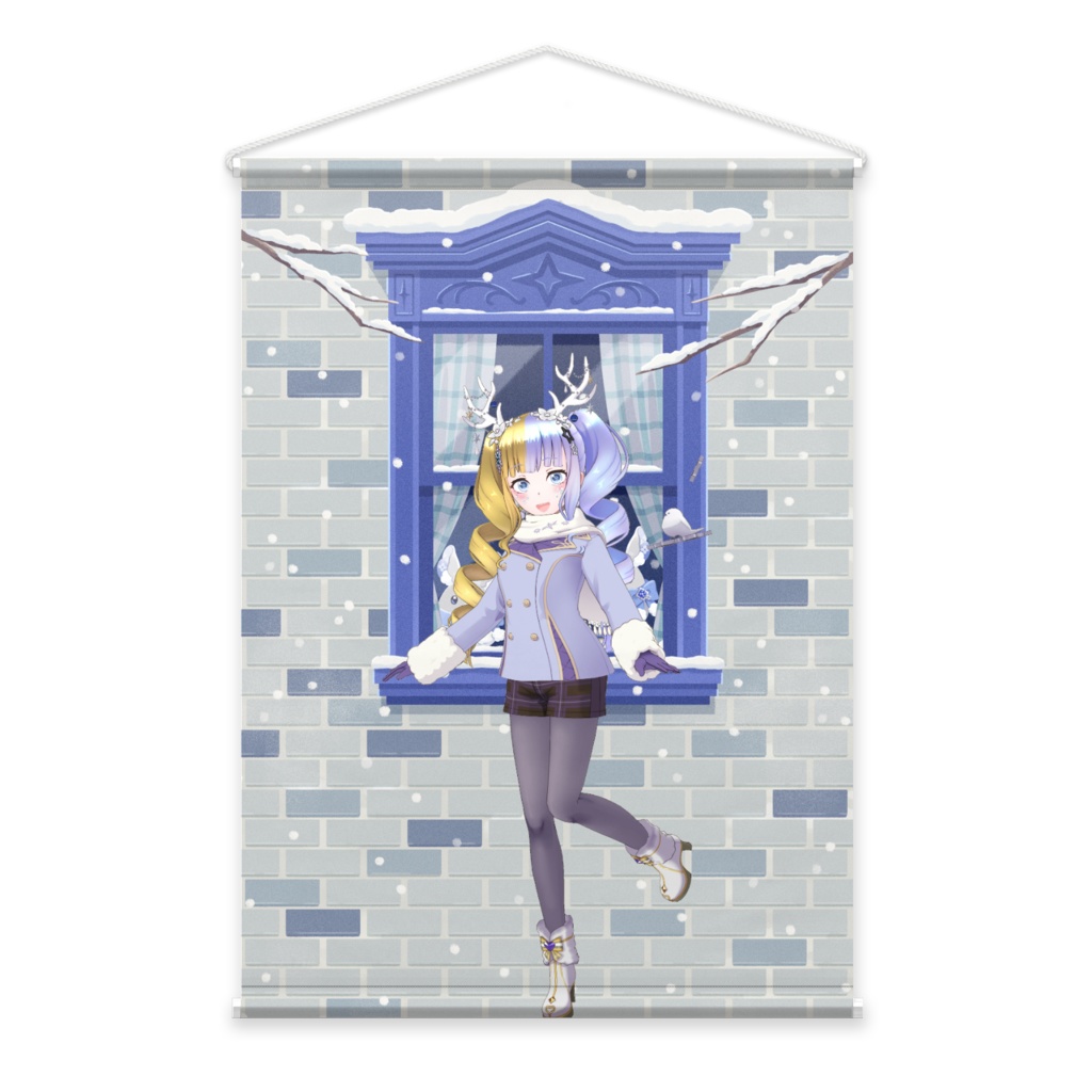 【なつ】12月冬コーデ-タペストリー-G0313