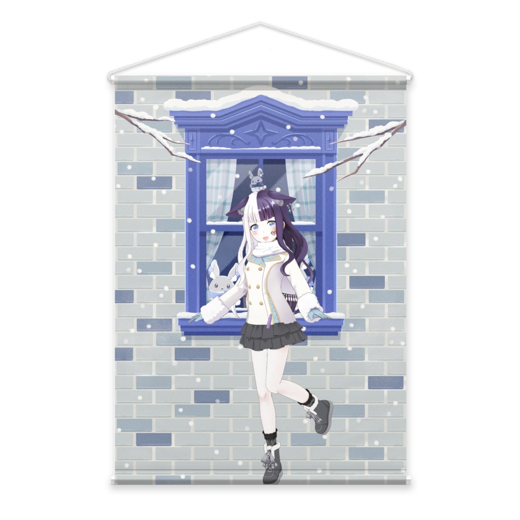 【なつき】12月冬コーデ-タペストリー-G0314