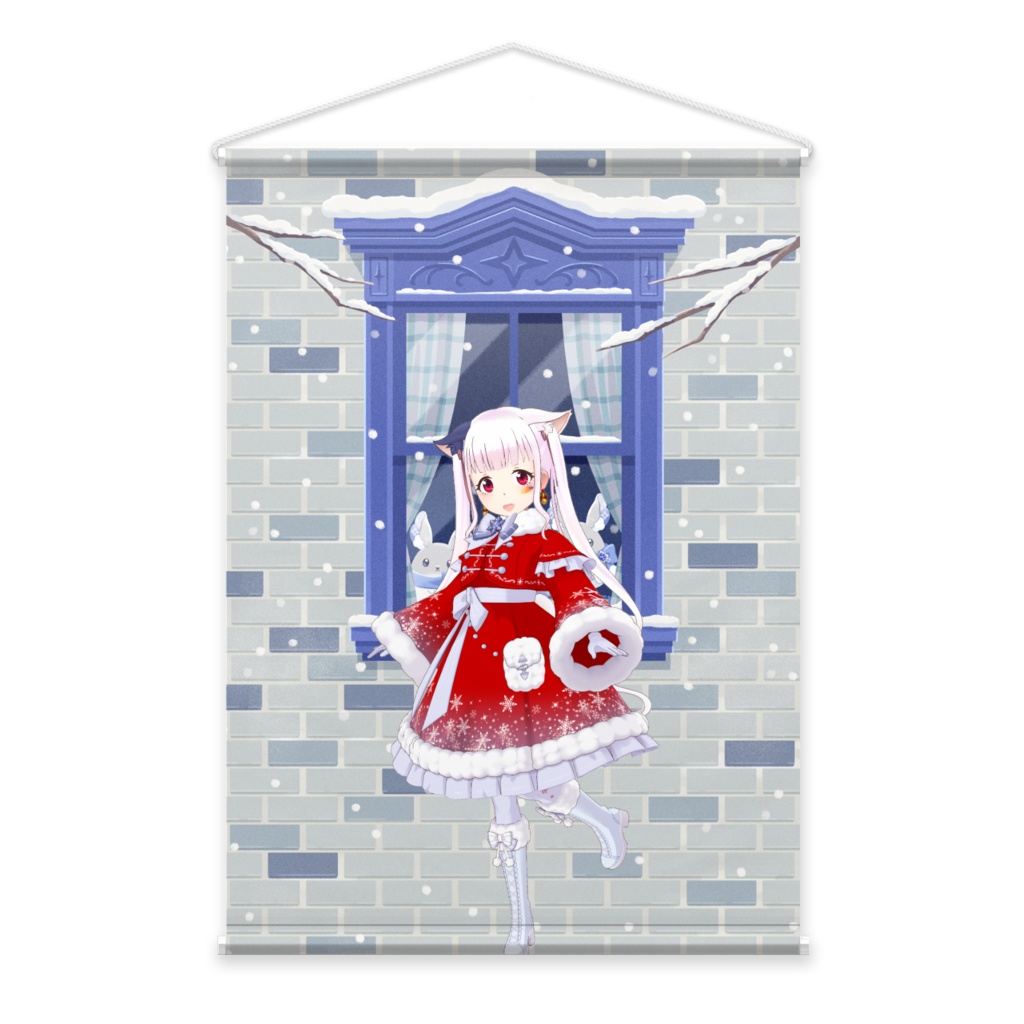 【なまけもの。】12月冬コーデ-タペストリー-G0325