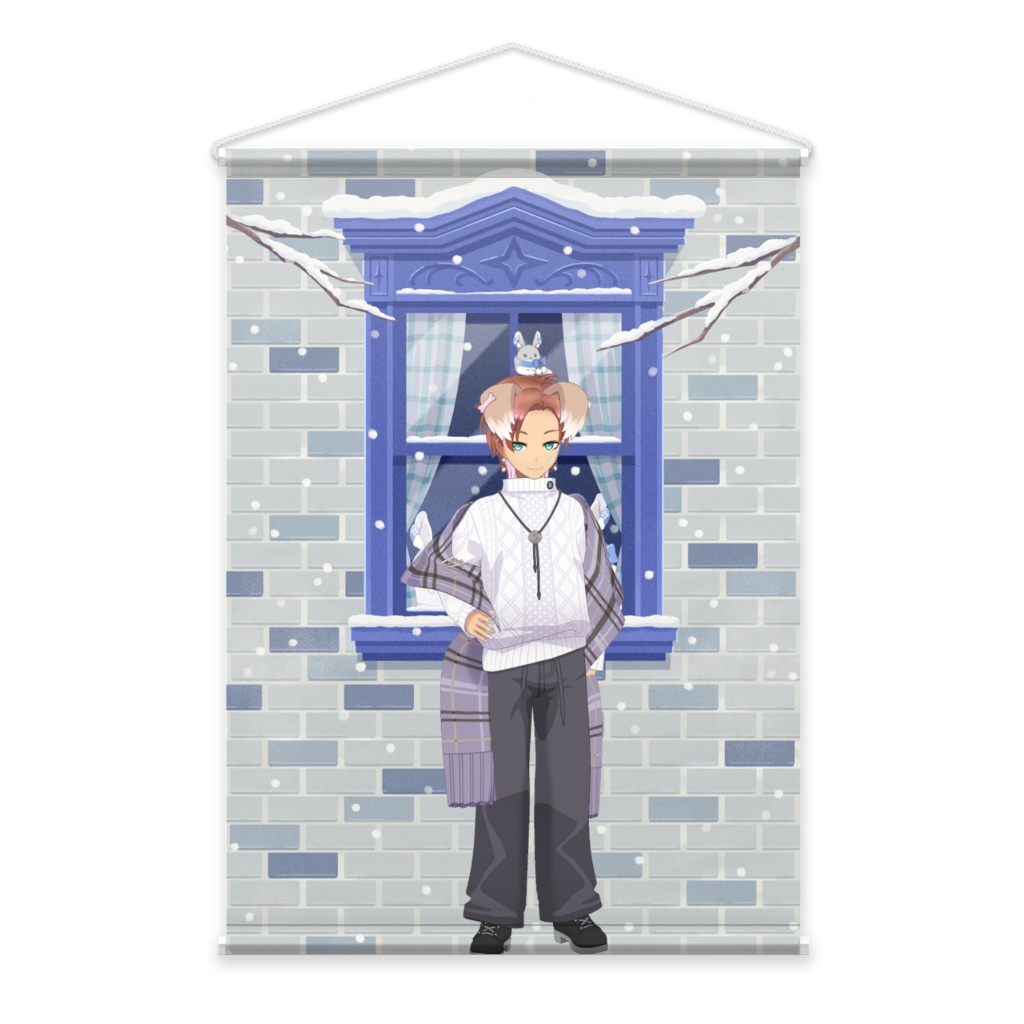 【ねおりね】12月冬コーデ-タペストリー-G0343