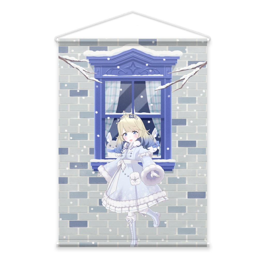 【のぐち】12月冬コーデ-タペストリー-G0352