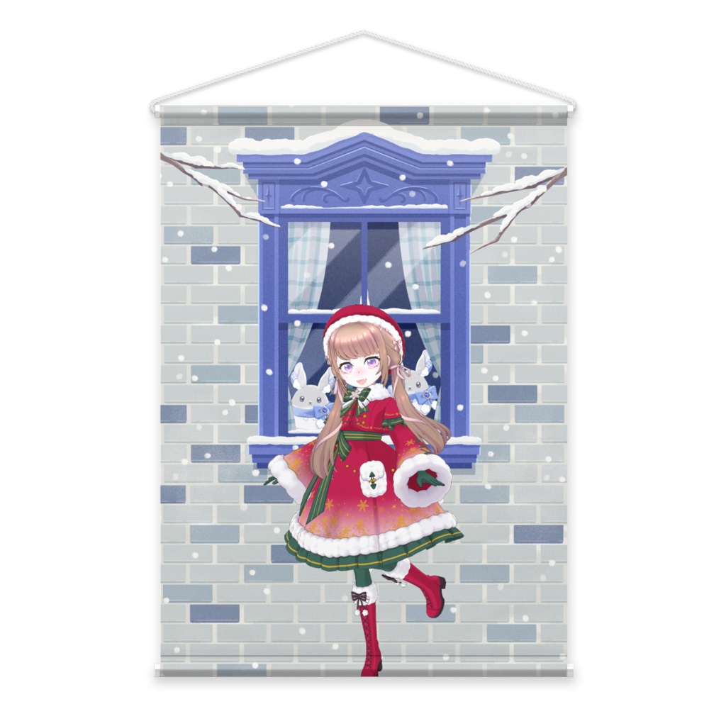 【のんしゅがー。】12月冬コーデ-タペストリー-G0358