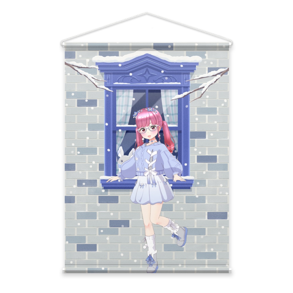 【はくてん】12月冬コーデ-タペストリー-G0364