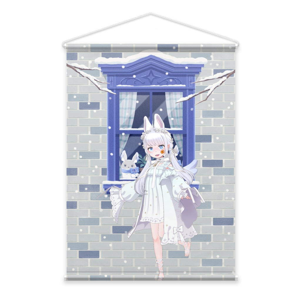 【はぷ太郎】12月冬コーデ-タペストリー-G0371