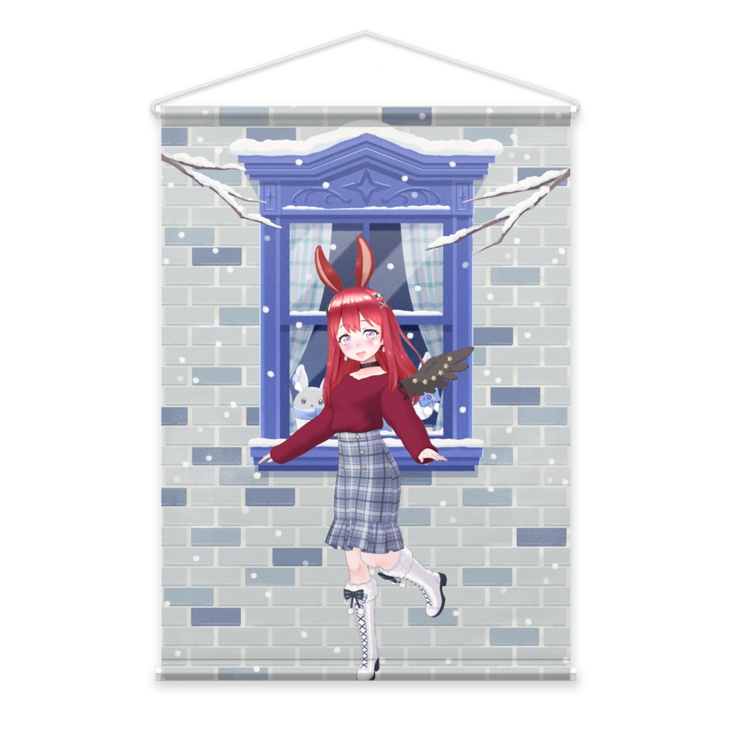 【ぱたた】12月冬コーデ-タペストリー-G0365