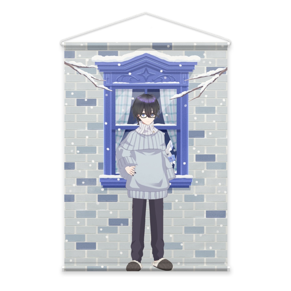 【ふうすけ】12月冬コーデ-タペストリー-G0392