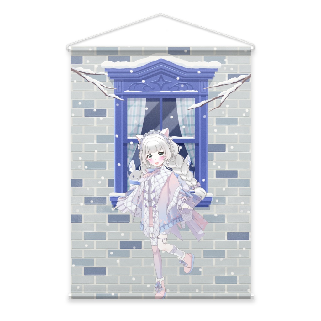 【ぷぃん】12月冬コーデ-タペストリー-G0391