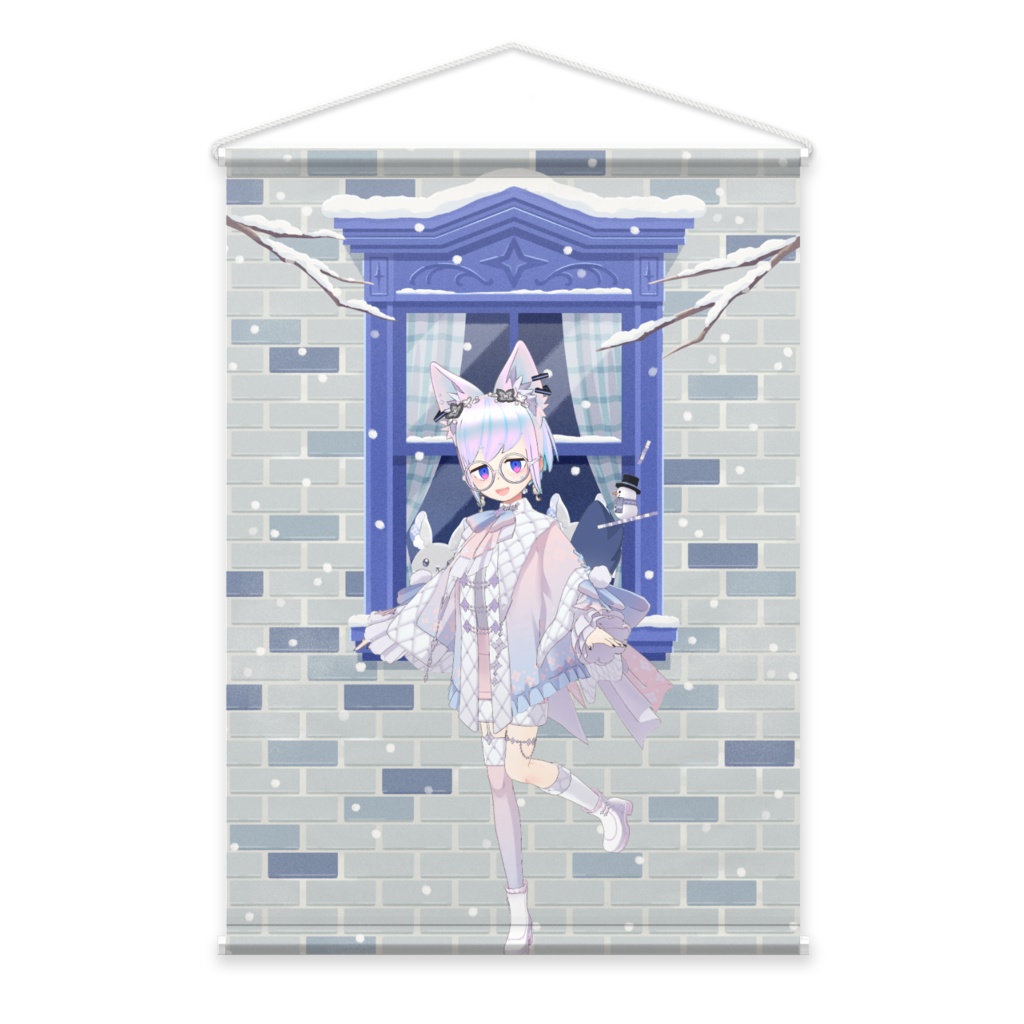 【ぺりをー】12月冬コーデ-タペストリー-G0403