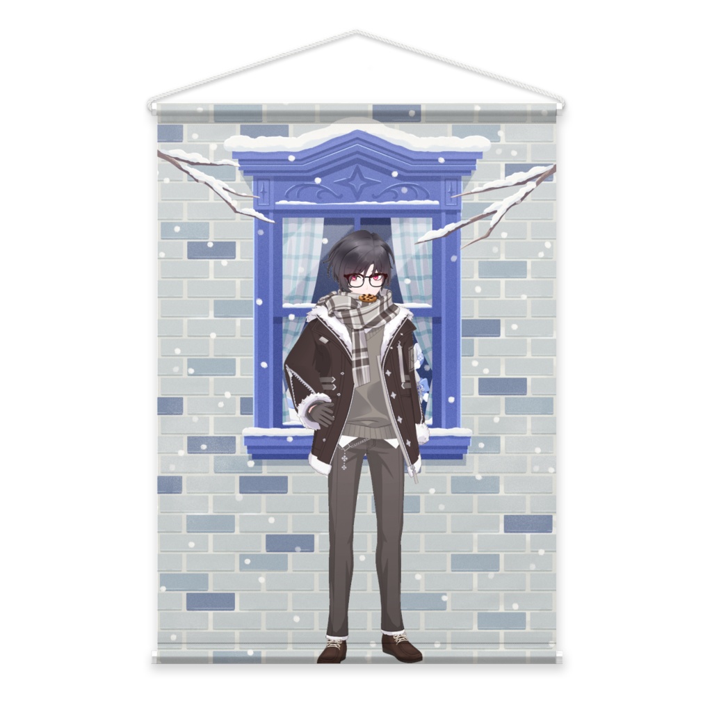 【ほくと】12月冬コーデ-タペストリー-G0407