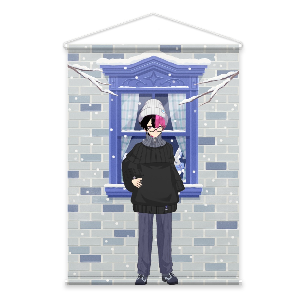 【ほたてぇﾋﾟｯ】12月冬コーデ-タペストリー-G0410