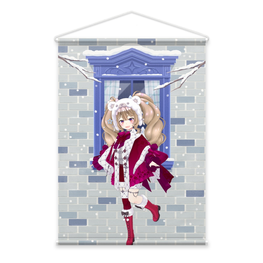 【まおなのだ】12月冬コーデ-タペストリー-G0419