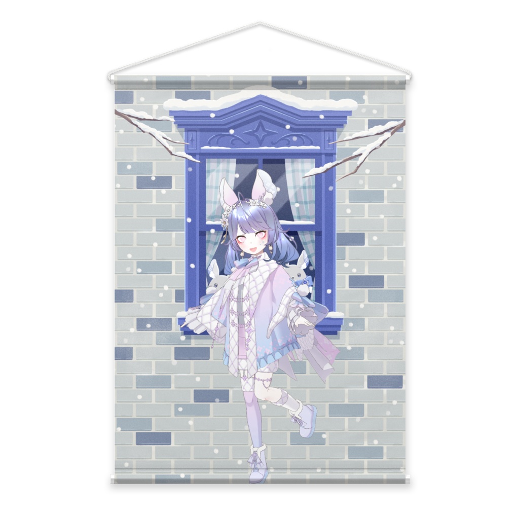 【まにまに】12月冬コーデ-タペストリー-G0426