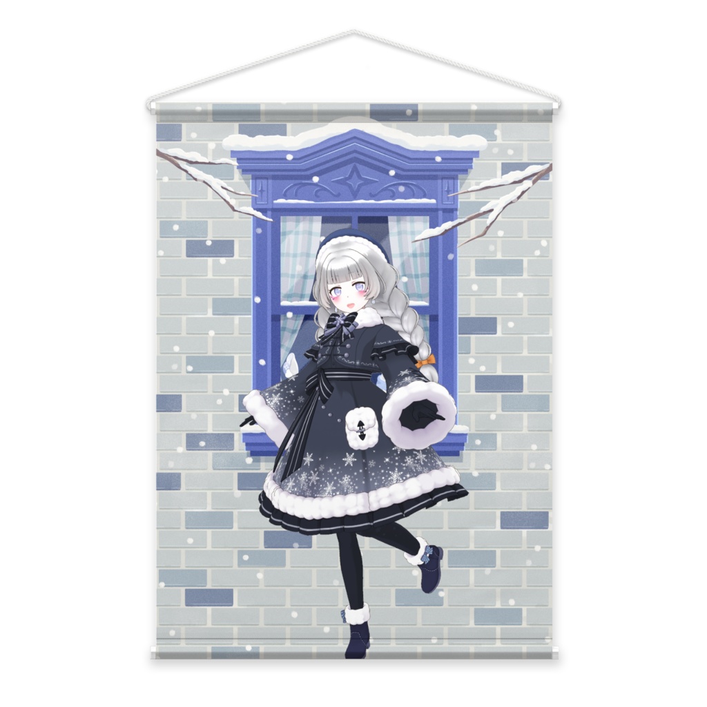 【まりぃ】12月冬コーデ-タペストリー-G0432