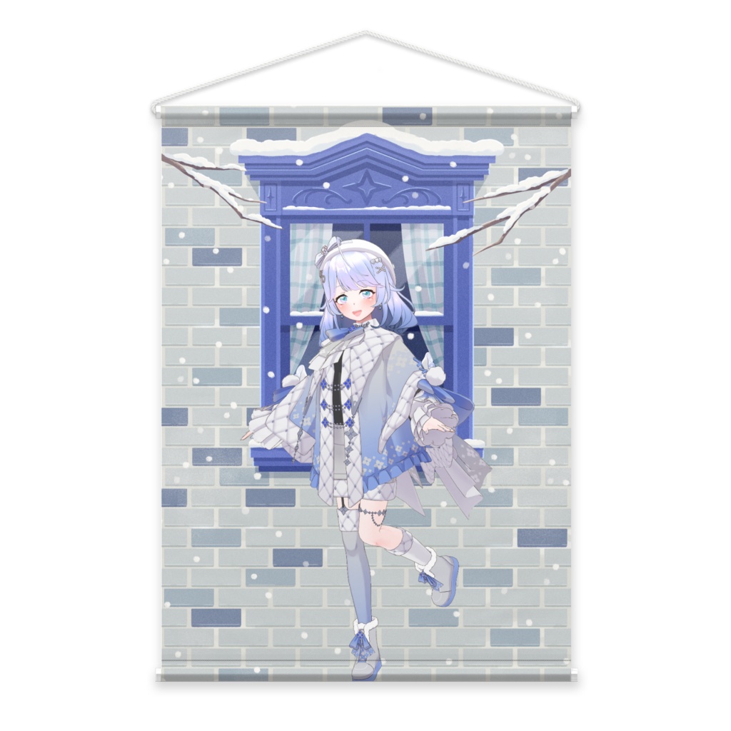 【みぃちゃそ】12月冬コーデ-タペストリー-G0439
