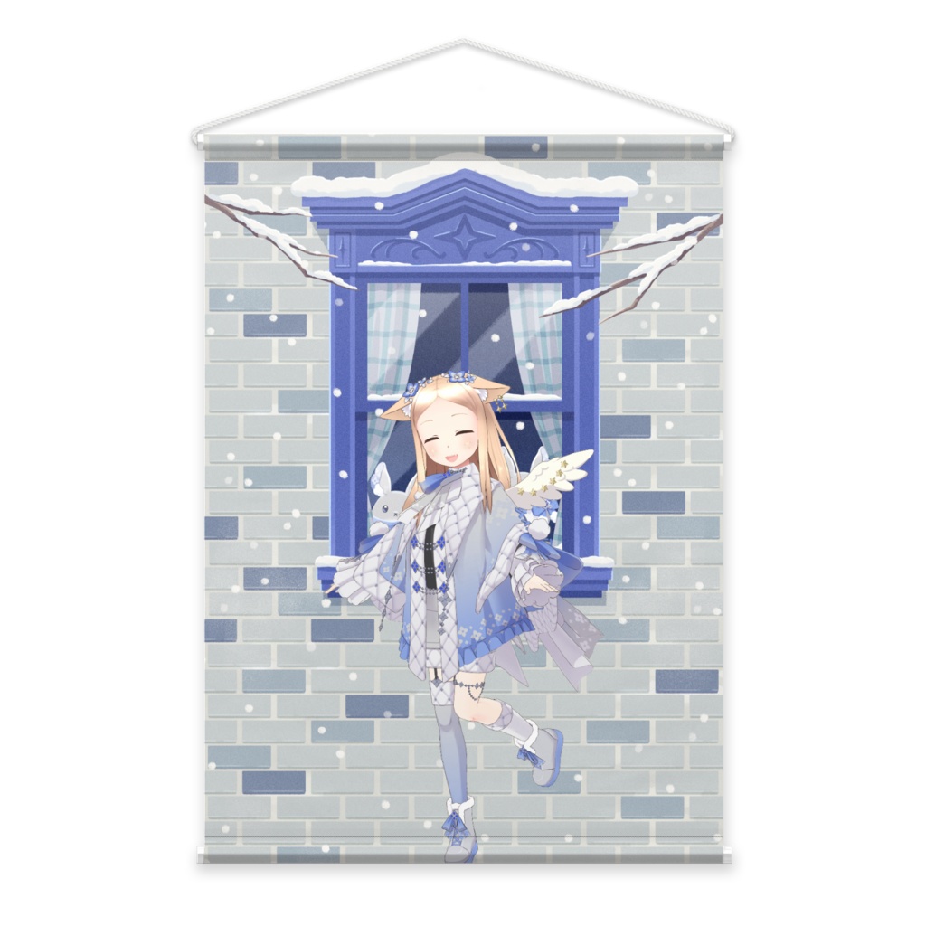 【みぃめ】12月冬コーデ-タペストリー-G0440