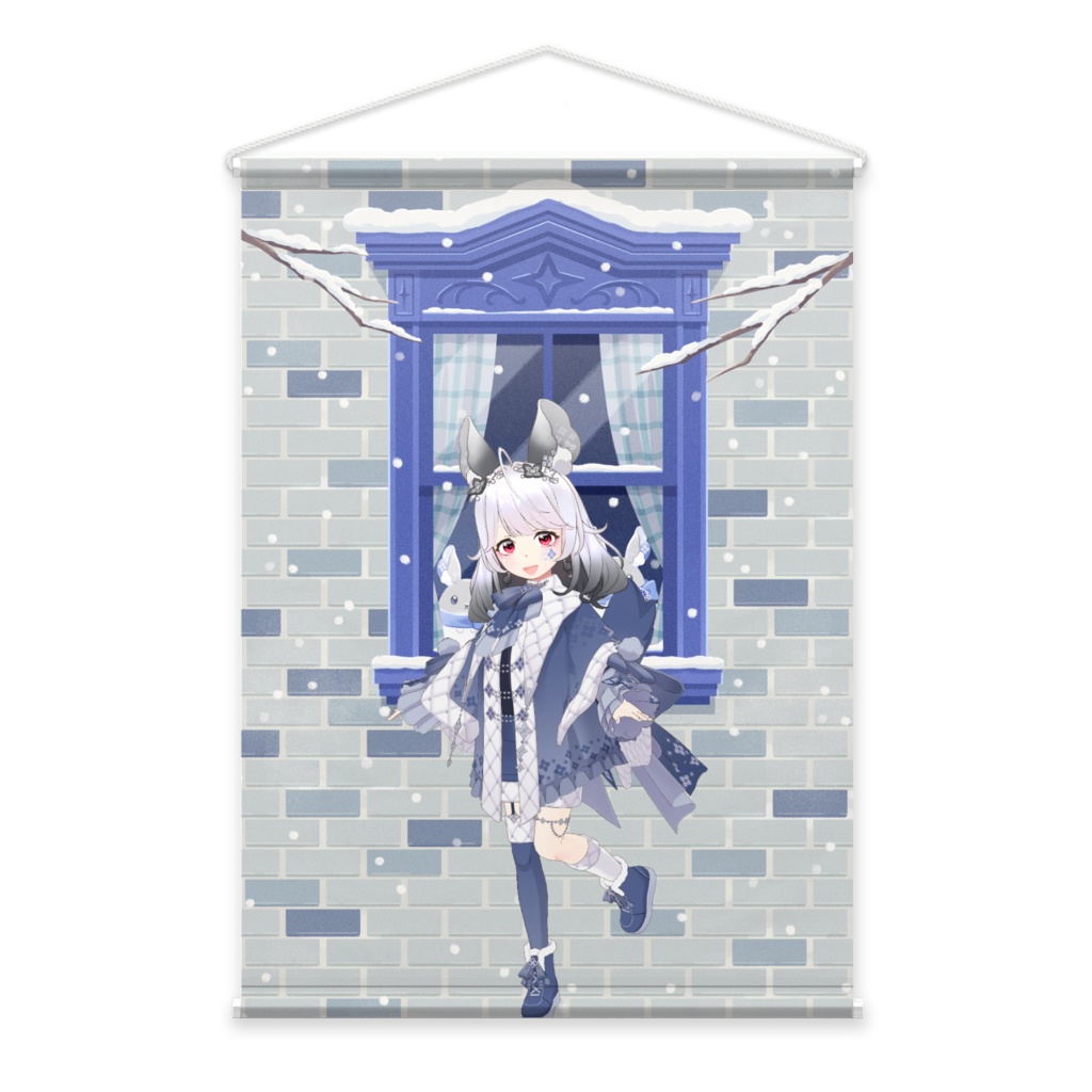 【みじゅき】12月冬コーデ-タペストリー-G0449