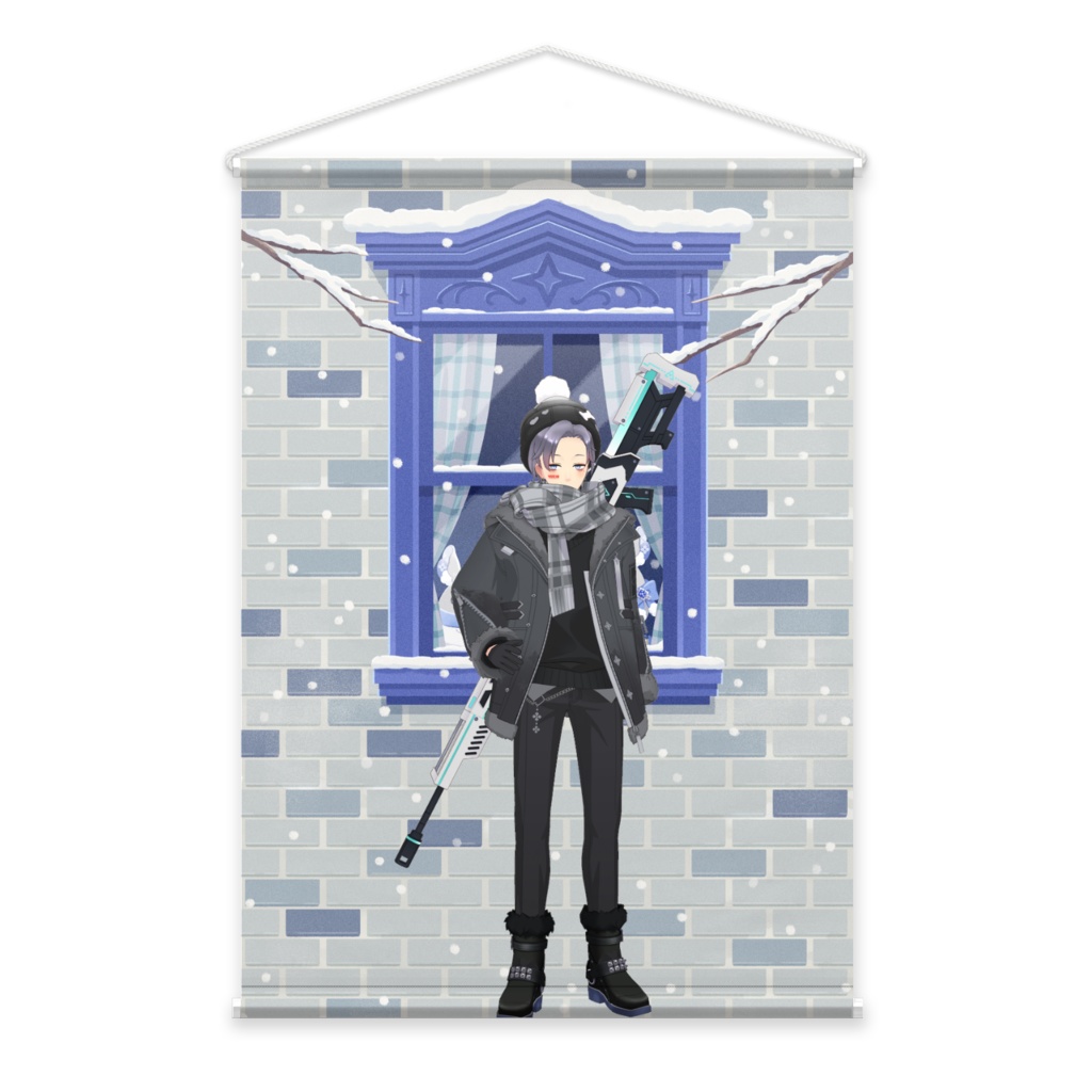 【みなつき】12月冬コーデ-タペストリー-G0457