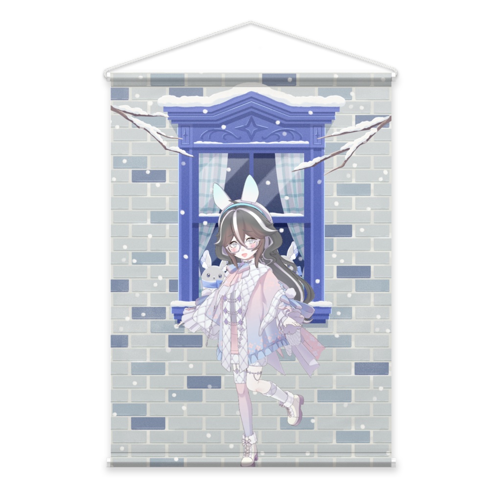 【みゃる】12月冬コーデ-タペストリー-G0465