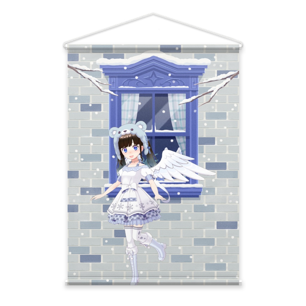 【ももちゃ】12月冬コーデ-タペストリー-G0490