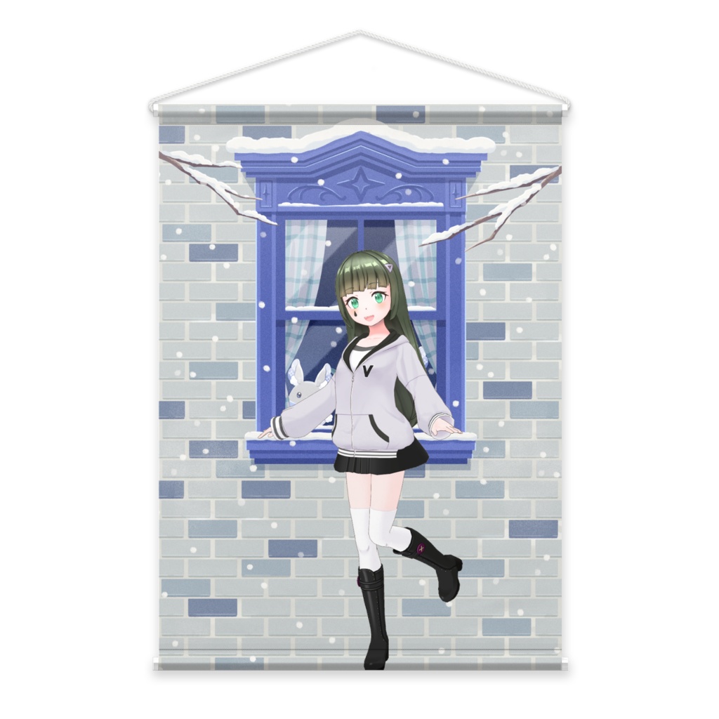 【ゆず】12月冬コーデ-タペストリー-G0506