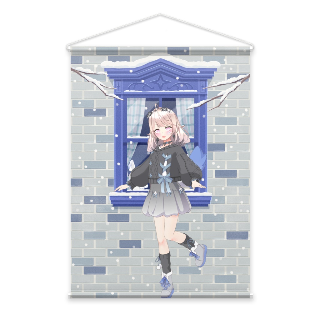 【ゆず】12月冬コーデ-タペストリー-G0507