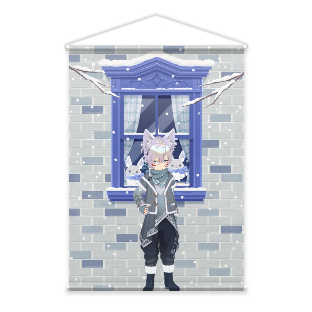 【ゆや】12月冬コーデ-タペストリー-G0512