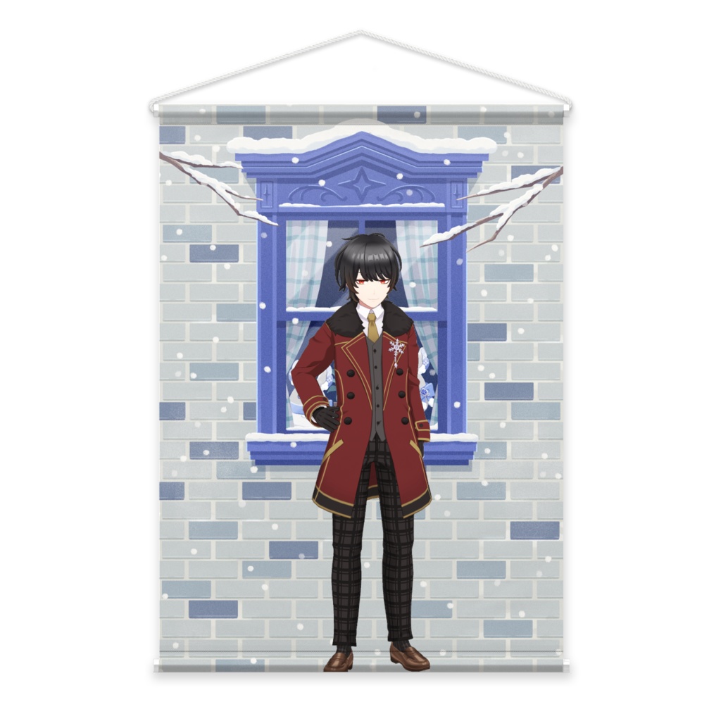 【りふーじょ】12月冬コーデ-タペストリー-G0543