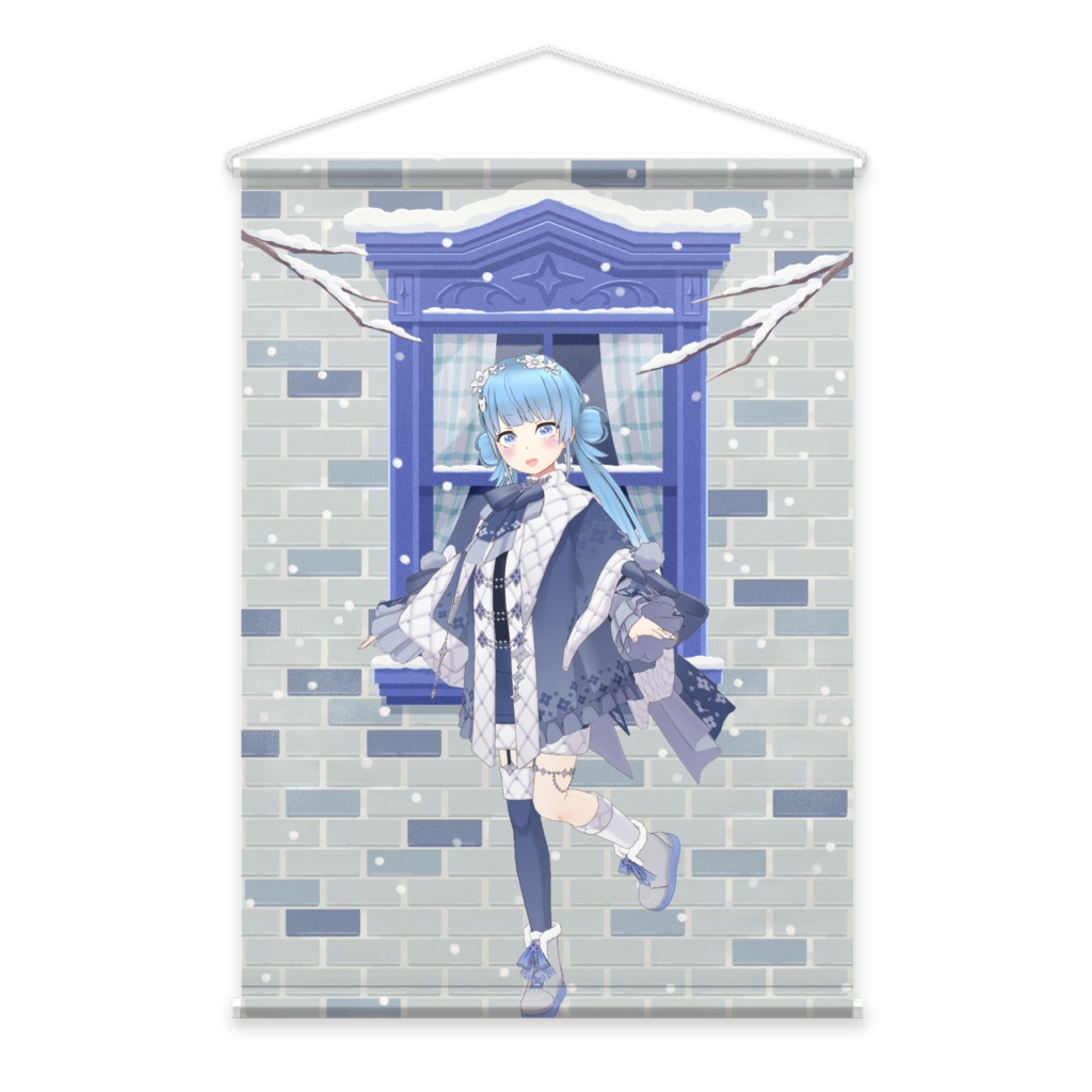 【ろじ】12月冬コーデ-タペストリー-G0553