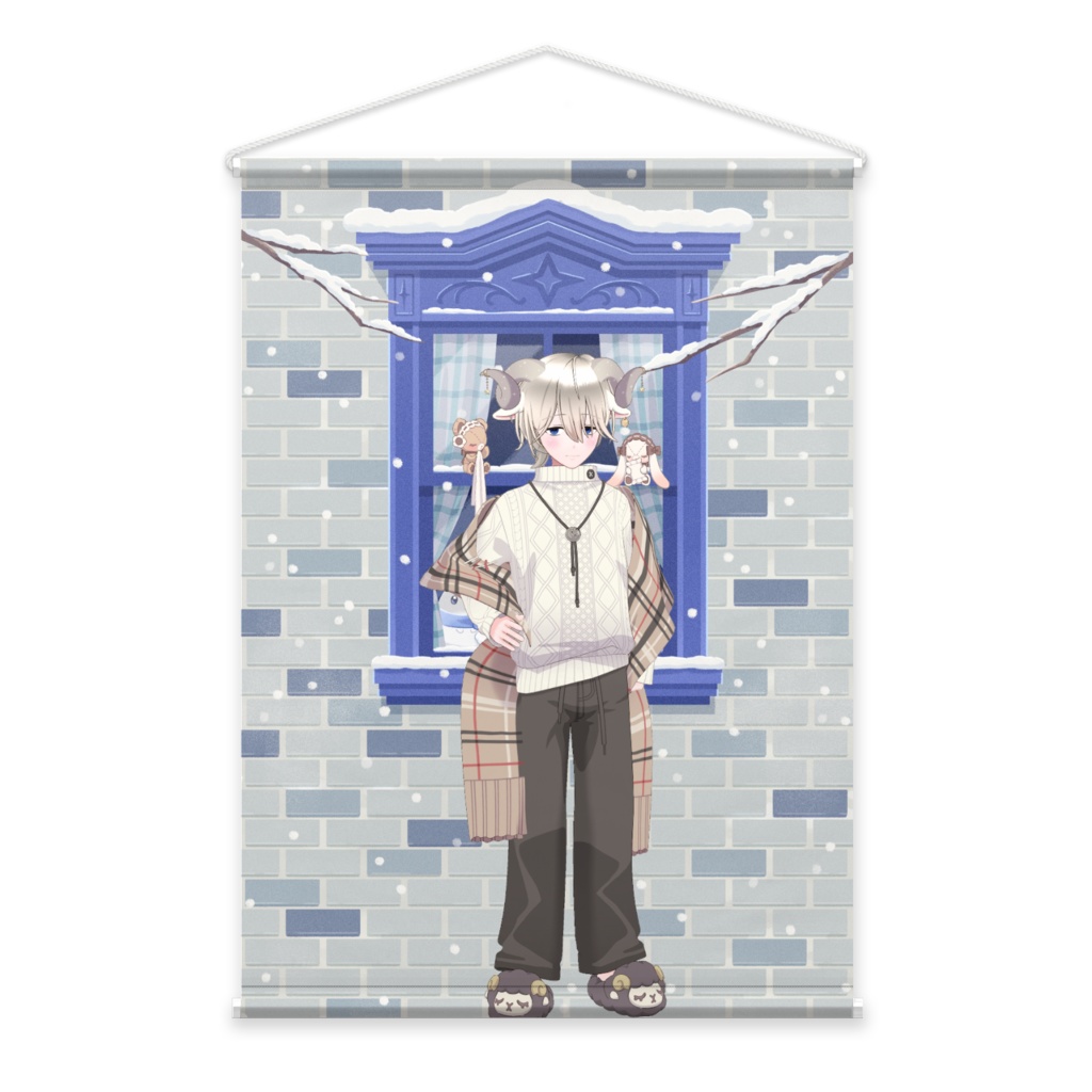 【イツキ】12月冬コーデ-タペストリー-G0103