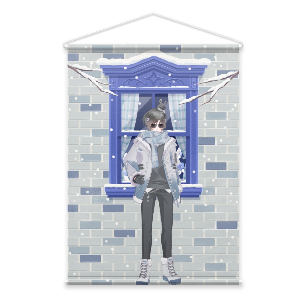 【イマジナリーホモ】12月冬コーデ-タペストリー-G0107