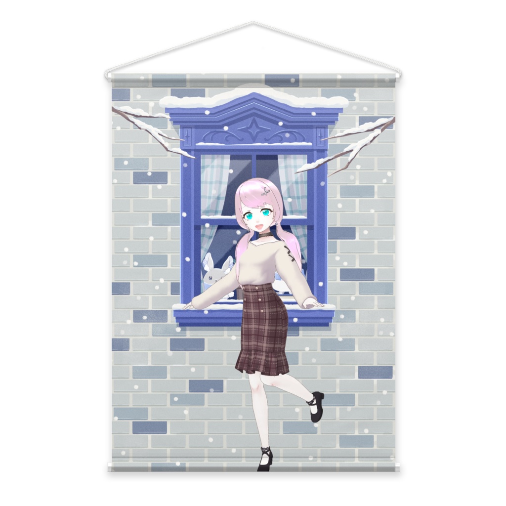 【エーデルワイス】12月冬コーデ-タペストリー-G0120