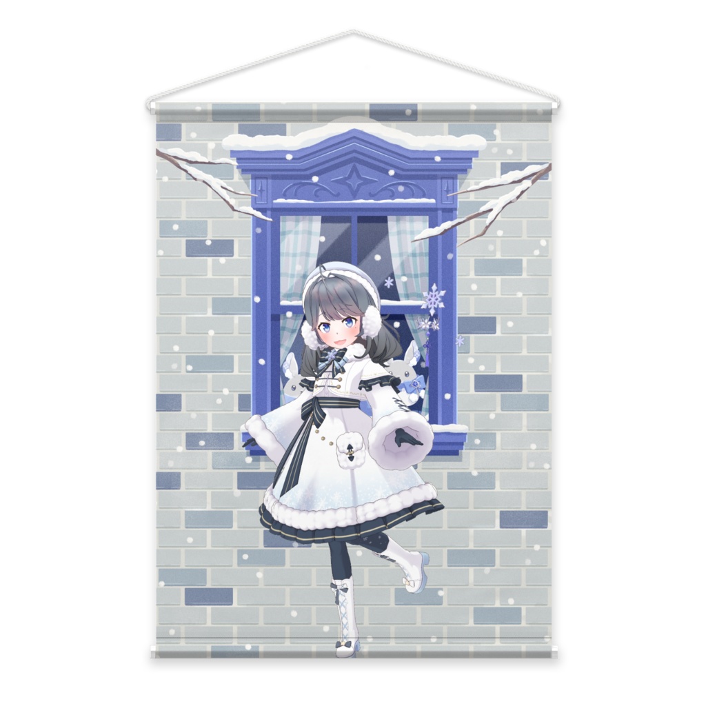 【コリ子】12月冬コーデ-タペストリー-G0198