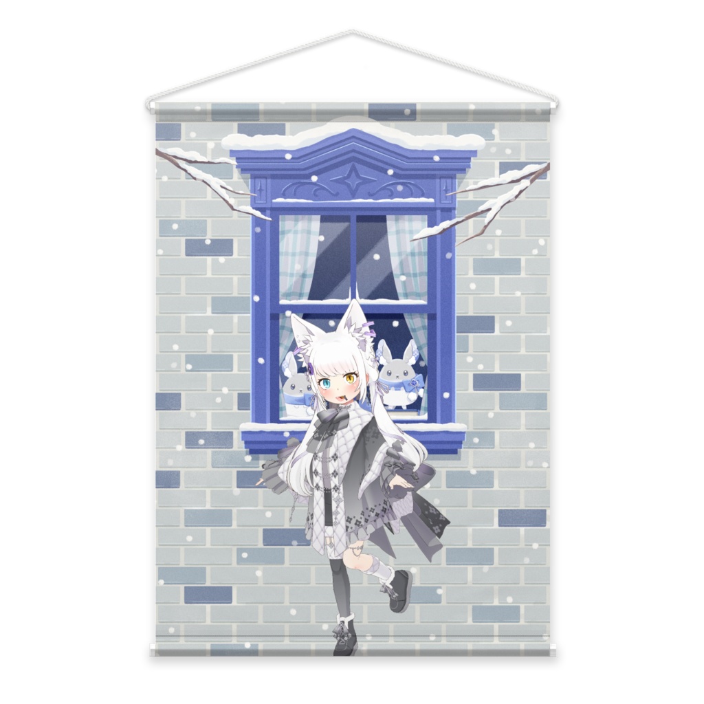 【チョコ】12月冬コーデ-タペストリー-G0280