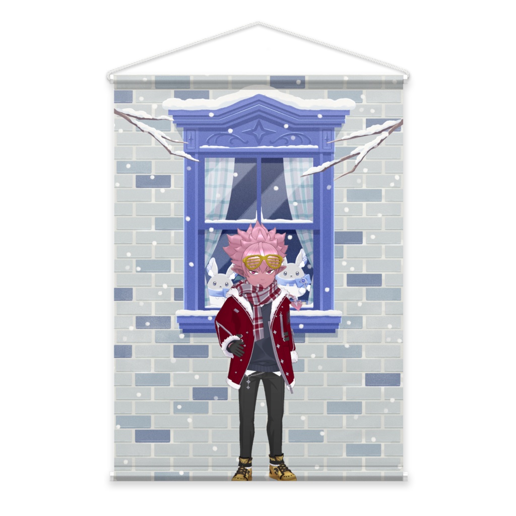 【ナルゼブブ】12月冬コーデ-タペストリー-G0329