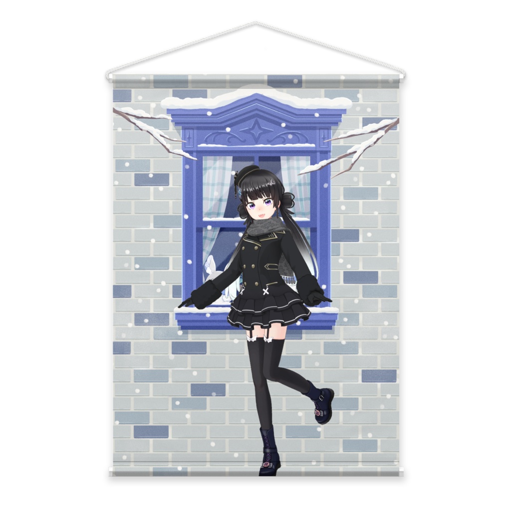 【ハロルド@葉緑隊】12月冬コーデ-タペストリー-G0377