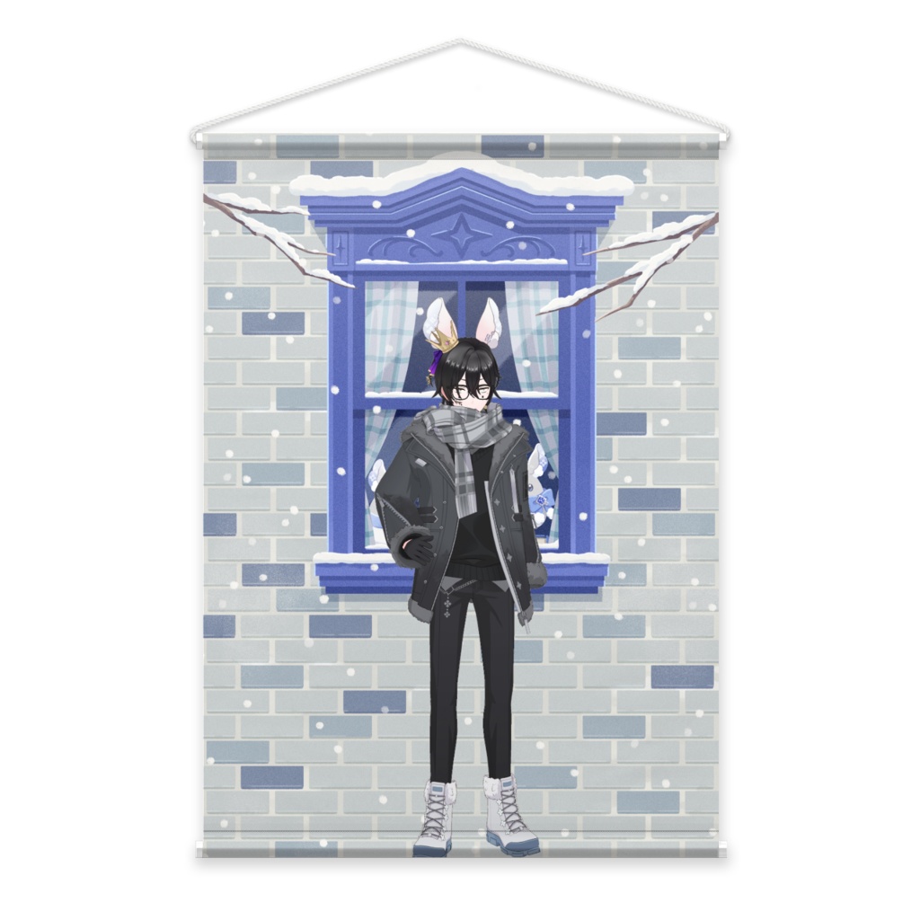 【バンドラ】12月冬コーデ-タペストリー-G0379