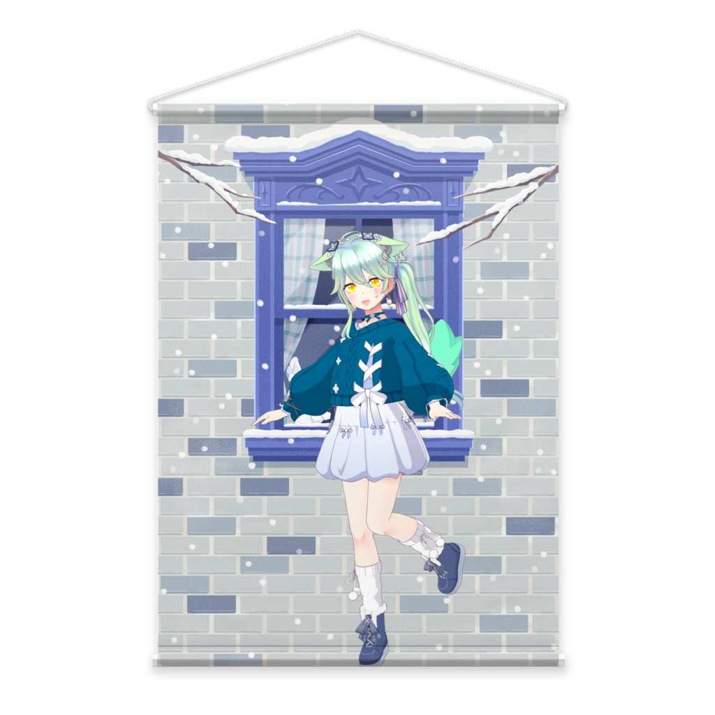 【フォス・E・カーム】12月冬コーデ-タペストリー-G0395