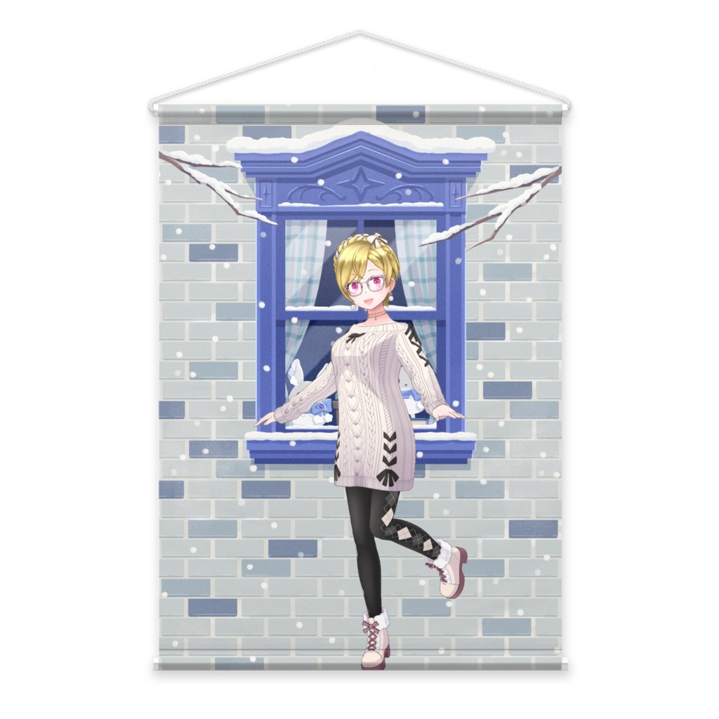 【マほ姉】12月冬コーデ-タペストリー-G0428