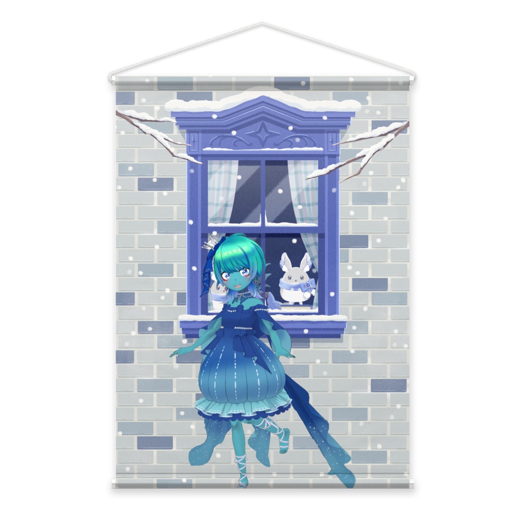 【マロンクリーム】12月冬コーデ-タペストリー-G0436