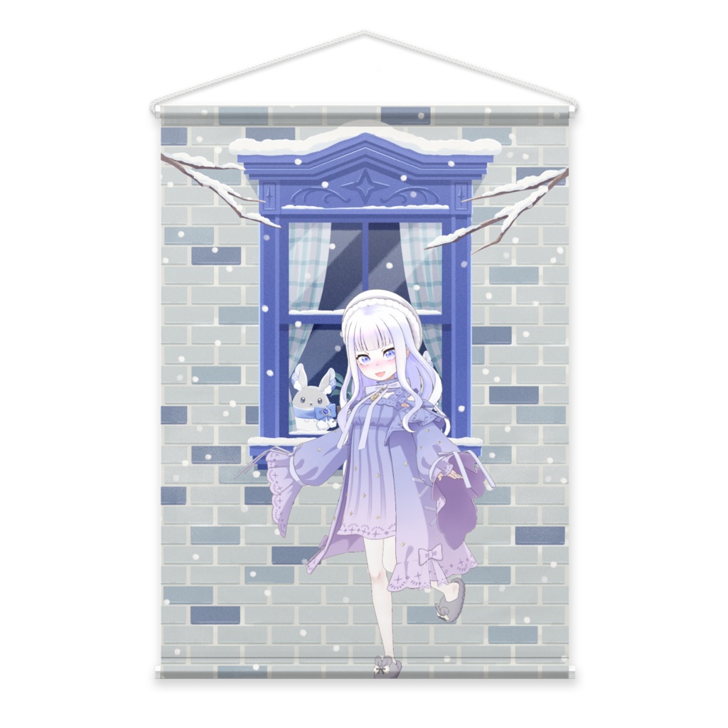 【ミュウ】12月冬コーデ-タペストリー-G0466