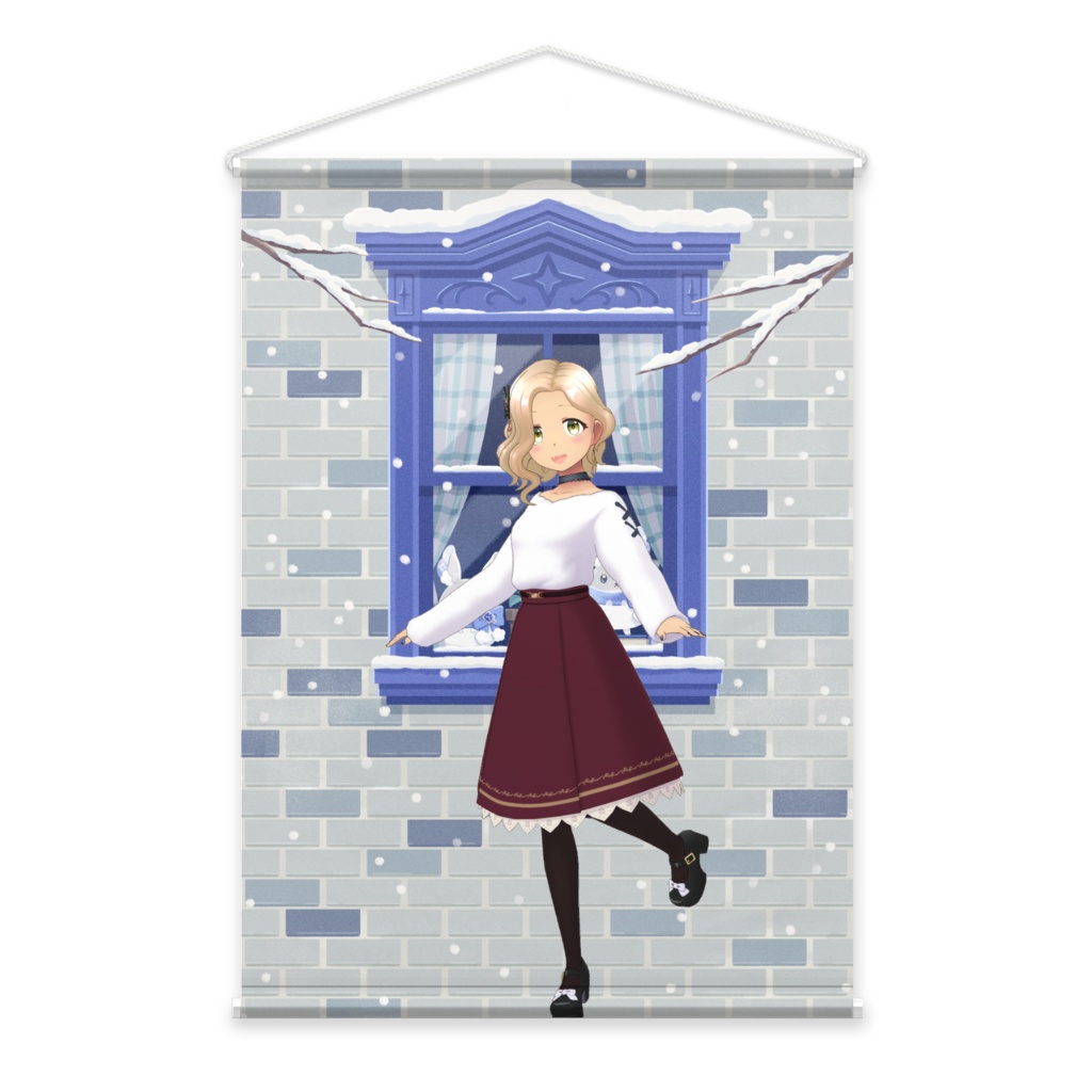 【ミルクココア】12月冬コーデ-タペストリー-G0470