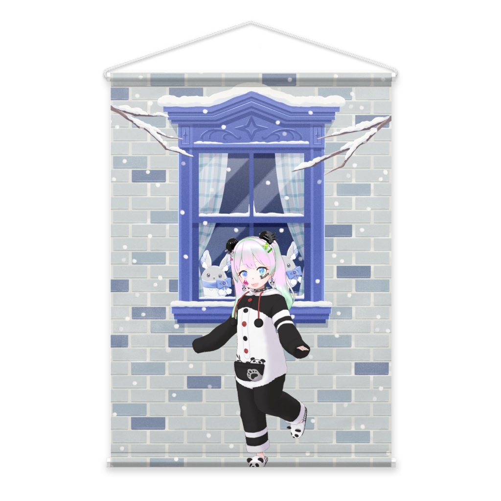 【ムーミン】12月冬コーデ-タペストリー-G0475