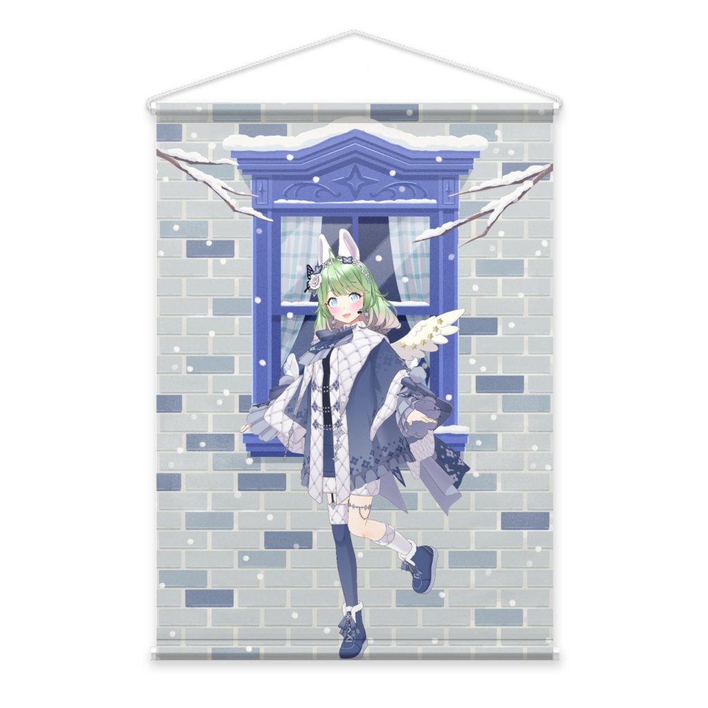 【ラウレア】12月冬コーデ-タペストリー-G0525