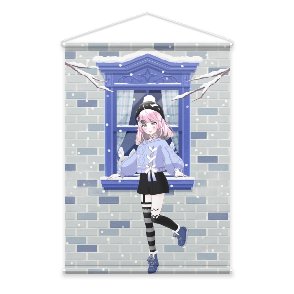 【リオ姉】12月冬コーデ-タペストリー-G0539