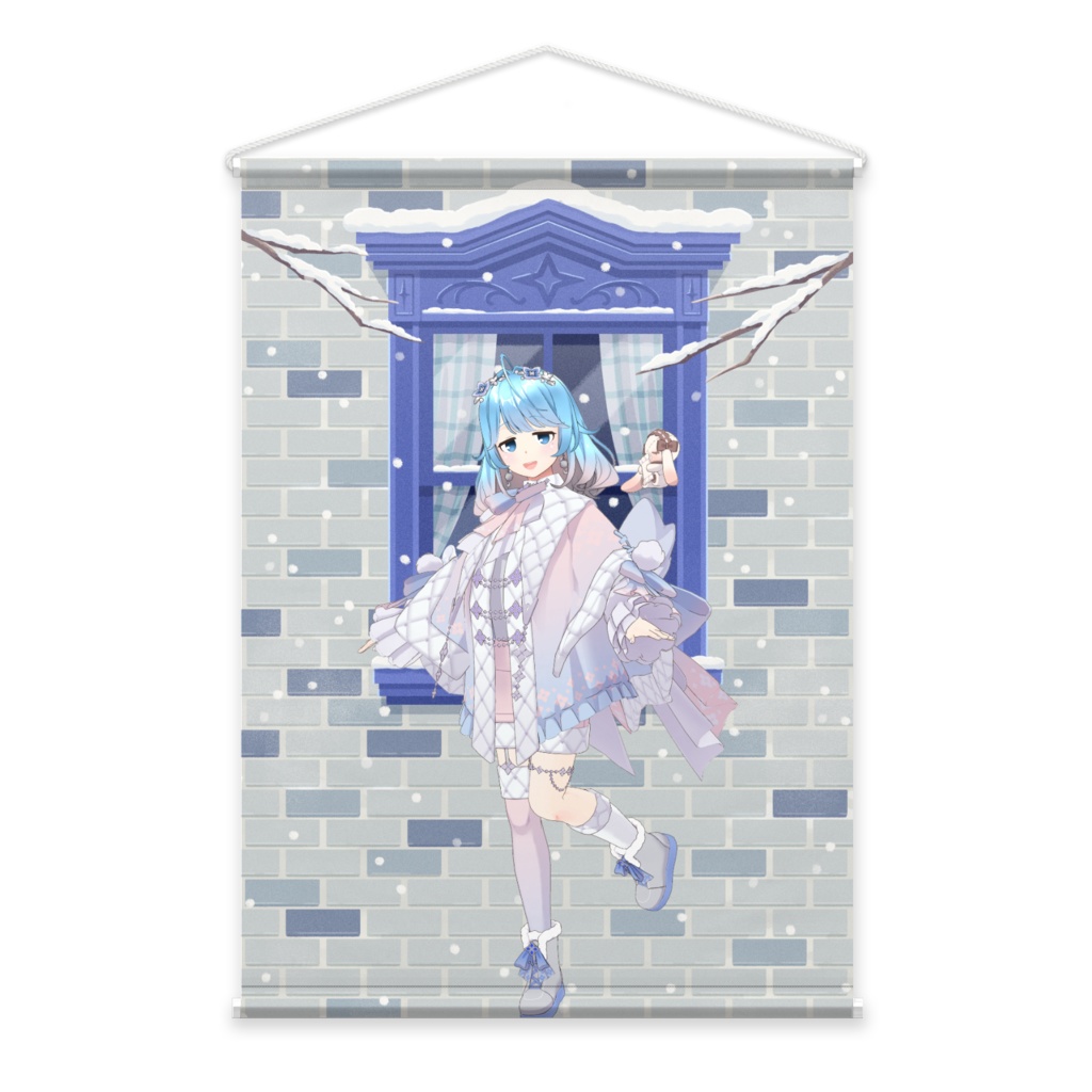 【ロボポトフ】12月冬コーデ-タペストリー-G0558