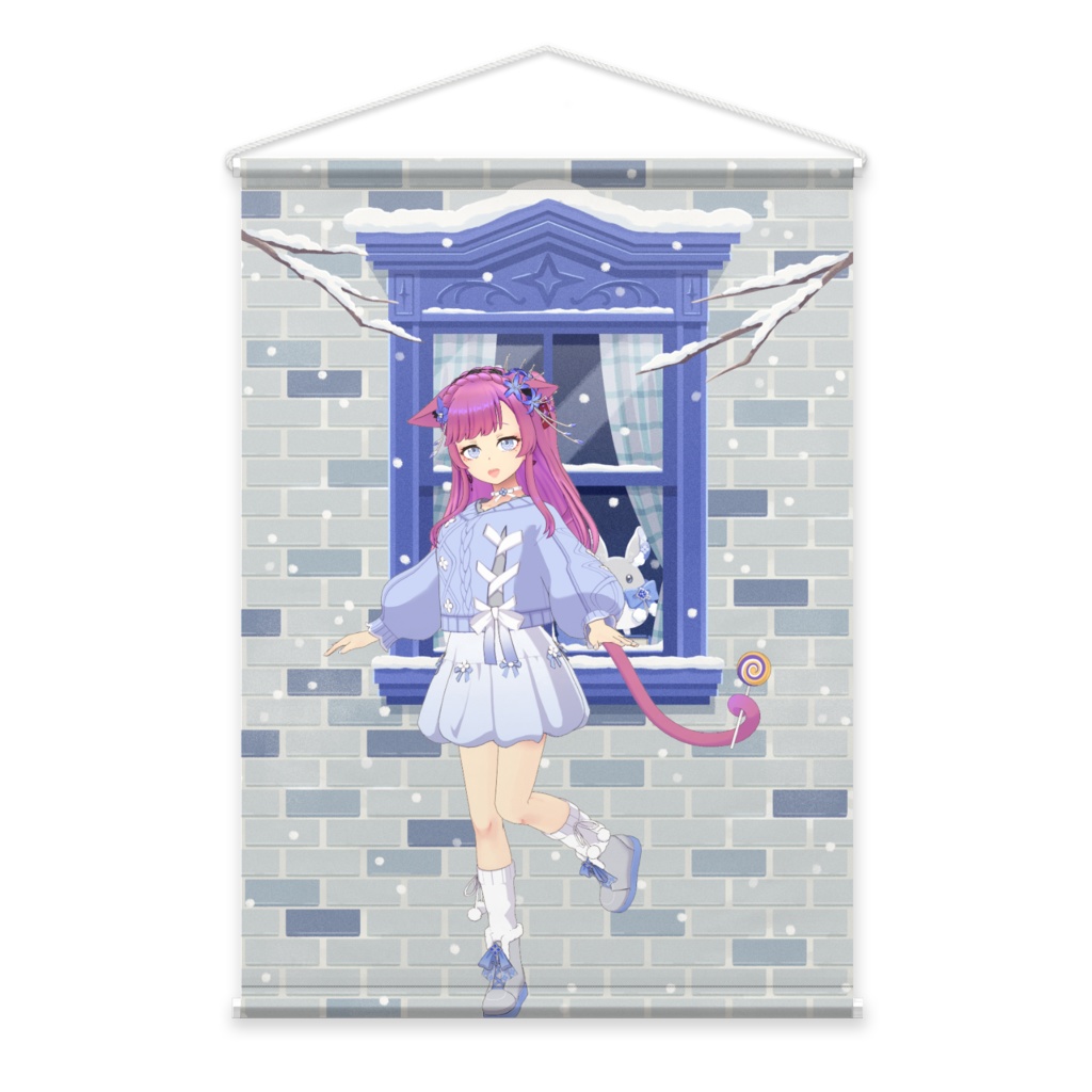 【ワリン】12月冬コーデ-タペストリー-G0564