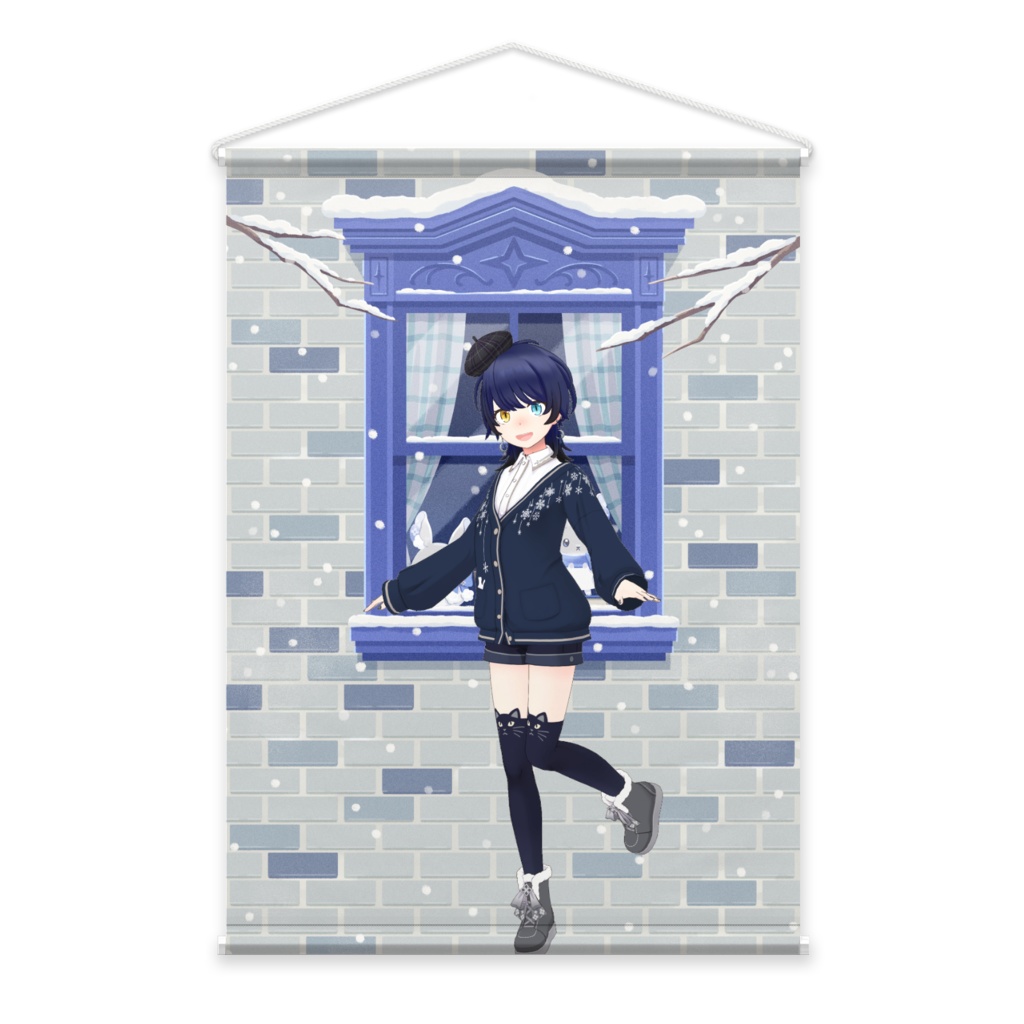 【三来】12月冬コーデ-タペストリー-G0743