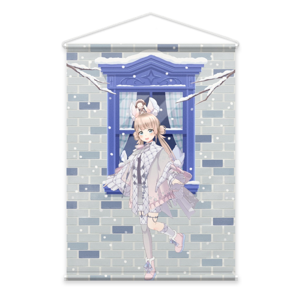 【中野もな】12月冬コーデ-タペストリー-G0872