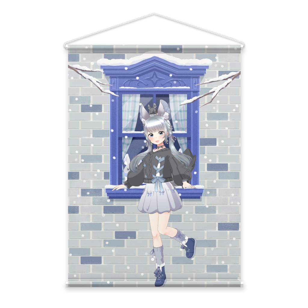 【五月雨】12月冬コーデ-タペストリー-G0695